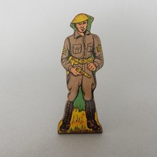 Vintage Marx  Flat Tin Soldiers  Infantry Sergeant  Private
