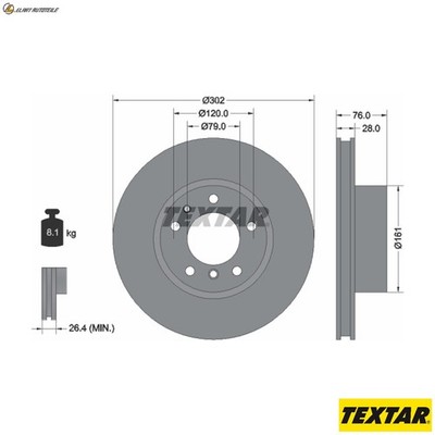 2x BREMSSCHEIBE 92042400 FÜR BMW 5E347E32 M60B40 4.0L 8cyl 5 E34 M70B50 5.0L
