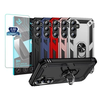 OUTDOOR HÜLLE FÜR SAMSUNG GALAXY A55 5G Handyhülle für Samsung Galaxy A55 5G Case Outdoor Panzer Armor 9H Displayglas