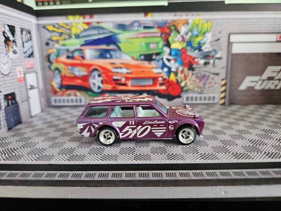 WHEELSWAP CUSTOM HOT WHEELS 71 DATSUN 510 WAGON Real Riders Combine postage - Image 2 of 4