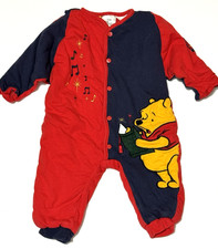 Vintage Disney Store Winnie the Pooh Romper Baby Size 6 Months Double Sided