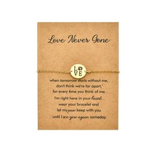 Comfort Gifts for Loss of Pet Sympathy Paw Print Cat Dog Memorial Bracelet for W