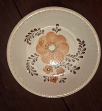 Royal China Jeannette large shallow bowl orange brown