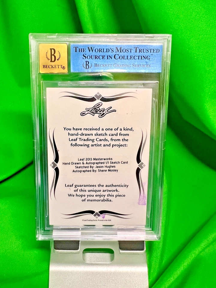Shane Mosley 2013 Leaf MASTERWORKS Sketch 1/1 Authentic Beckett 10 Autograph🥊🔥 - Image 2 of 4