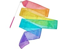 100 Silk Dance Ribbon Gymnastics Ribbon 6.2 Ft Twirling Dancing Ribbons for Kid