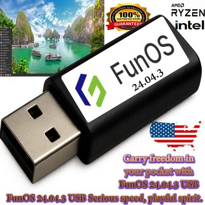 FunOS 2026   Fast, Modern & Lightweight Linux   USB Installer + Live Mode Fast