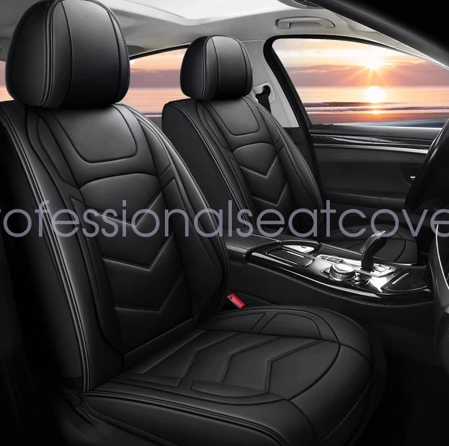 For Honda Civic Car 5 Seat Covers Full Set Luxury Leather Front Rear Cushion Mat Foto 2 de 4