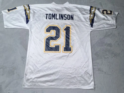 Seller's photo on eBay: Vintage Reebok San Diego Chargers LaDainian Tomlinson Jersey Mens Large White