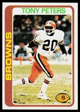 Tony Peters, 1978 Topps, #113, Cleveland Browns, RC