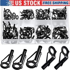 80 Pieces Fishing Rod Tip Repair Kit Rod Tips Kit for Freshwater Saltwater Rods