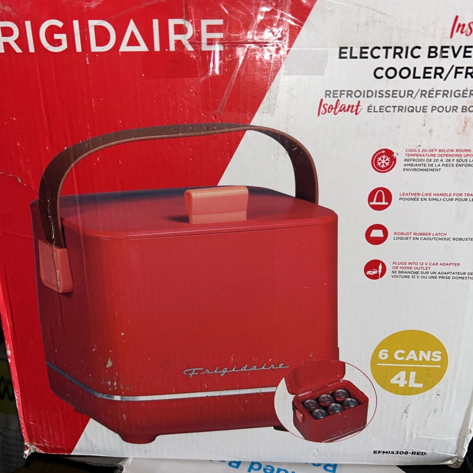 NIB FRIGIDAIRE® 6-CAN INSULATED ELECTRIC BEVERAGE COOLER/FRIDGE
Opens in a new window or tab
