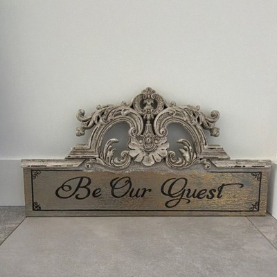 Be Our Guest Sign | Rustic Farmhouse Bathroom Decor  Wall Decor