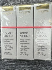 Vintage 3 Pack Lancome rouge Absolu LipColour lipstick - Rose Nu (0.15 Oz Each)