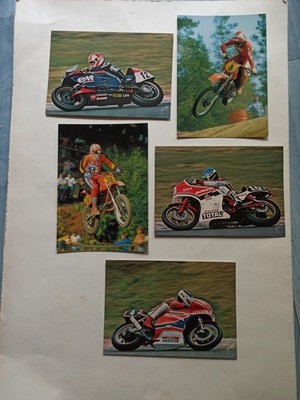 5 AK Ansichtskarten Motorrad Honda Japauto Cross