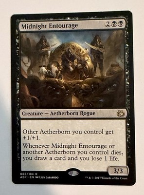 MTG Midnight Entourage 066 AER Aether Revolt Rare LP x1