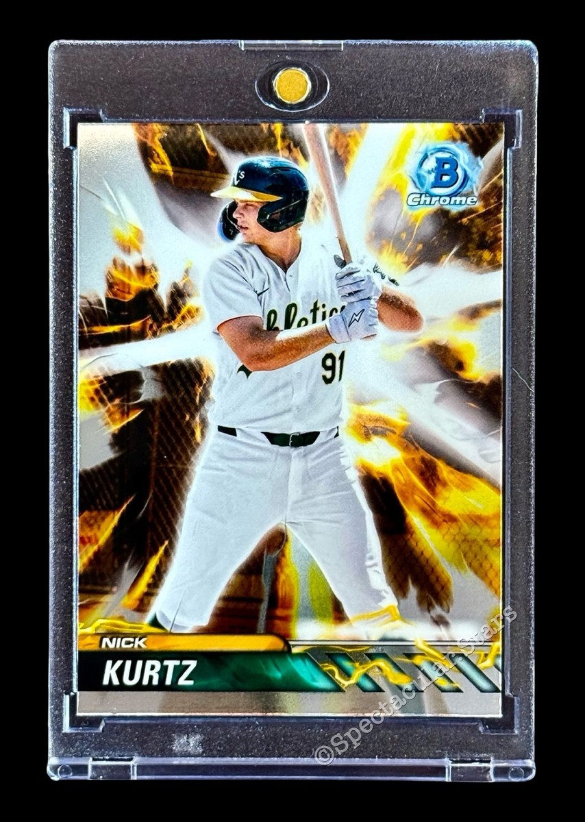 Nick Kurtz LIMITED CHROME INSERT INVESTMENT CARD ATHLETICS TOP