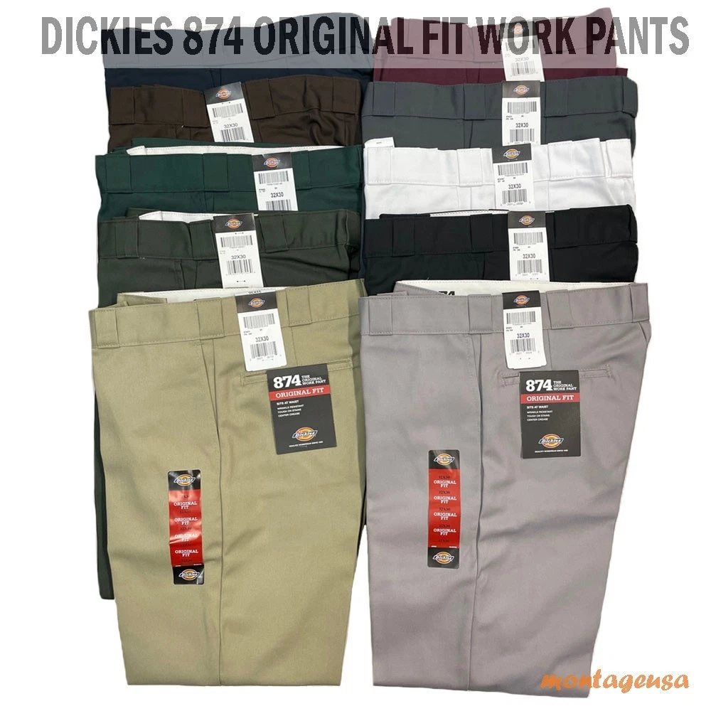 Dickies Men's 874 Pants Classic Original Fit Work Pants Uniform Straight Leg
Opens in a new window o