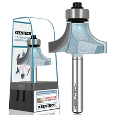 Round Over Router Bit, 1/4" Shank, Non-Stick Coating, Edge Forming Router Bit...