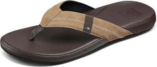 Man Reef Cushion Phantom Ultra Soft Flip Flop Sandal CJ4347 Brown/Tan Brand New