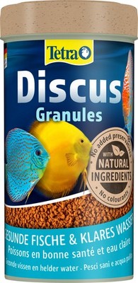 Fischfutter Tetra Discus Granules 250ml für Diskusfische Wachstum Farben