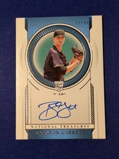 2021 Panini National Treasures Rookie Signatures 29/99 Braxton Garrett Auto