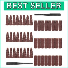 Quick-Change 50Pcs Sand Paper Rolls for Die Grinders - Aluminum Oxide Durability