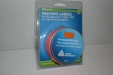 MONARCH PRICE MARKING LABELS Fluorescent Red 3 ROLLS (3189 labels ) 925037