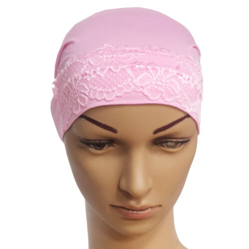 Muslim Women Caps Bonnet Turban Hat Hair Loss Scarf Islamic Beanie Baggy Arab - Picture 9 of 42