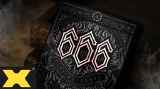 666 V4 (Rose Gold) Playing Cards by Riffle Shuffle