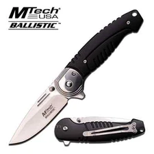 7.7" MTECH SPRING ASSISTED OPENING Mirror Polished Tactical BLADE FOLDING KNIFE