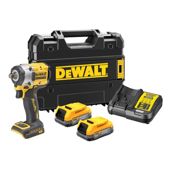 "Dewalt Akku Schlagschrauber DCF921E2T 18V 1/2\" Mit 2X1,7Ah Akkus + Lader, T-STAK"-image