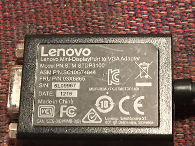 Adattatore Lenovo Mini DisplayPort A VGA – STDP3100, Cavo Piatto 20 Cm, Open Box