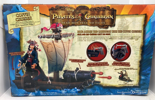 Pirates of the Caribbean Swashbucklers Jack Sparrow figure & Coffin Cruiser - Picture 4 of 4