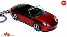     HTF KEYCHAIN RED PORSCHE 911 CARRERA CONVERTIBLE CUSTOM Ltd Ed NICE GIFT    