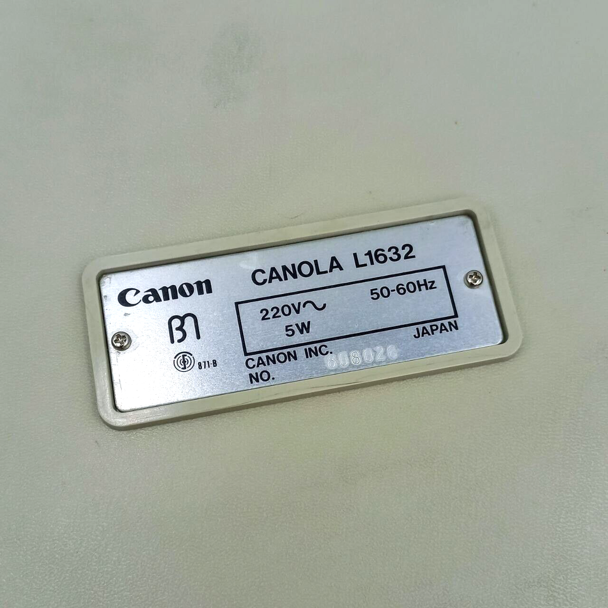 Canon Canola L1632; 1970s; Vintage; Pre-owned; Very good working