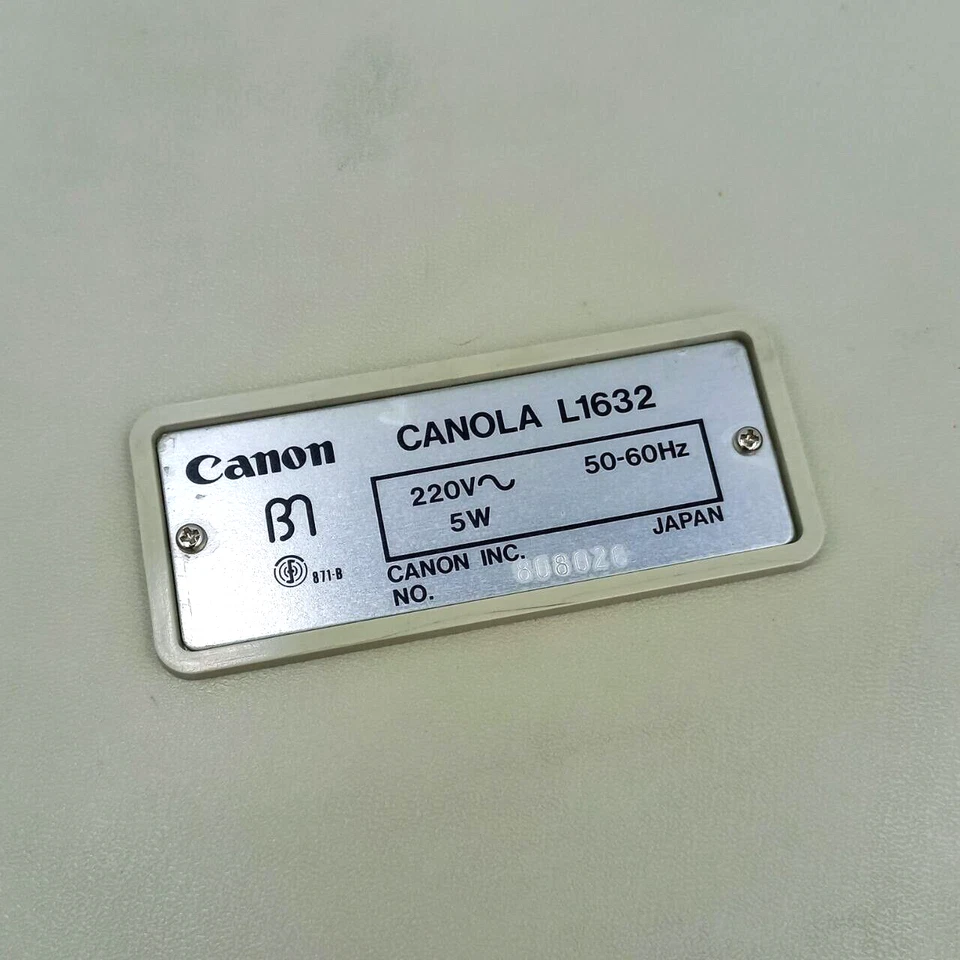 Canon Canola L1632; 1970s; Vintage; Pre-owned; Very good working condition - Image 3 of 4