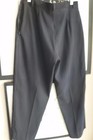 Fabrizio Gianni size 8 black side zip pants poly spandex cropped — photo 3
