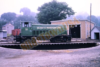 Vtg 1987 Duplicate Train Slide 51 Belfast Moosehead Lake Engine Unity ME X8M148