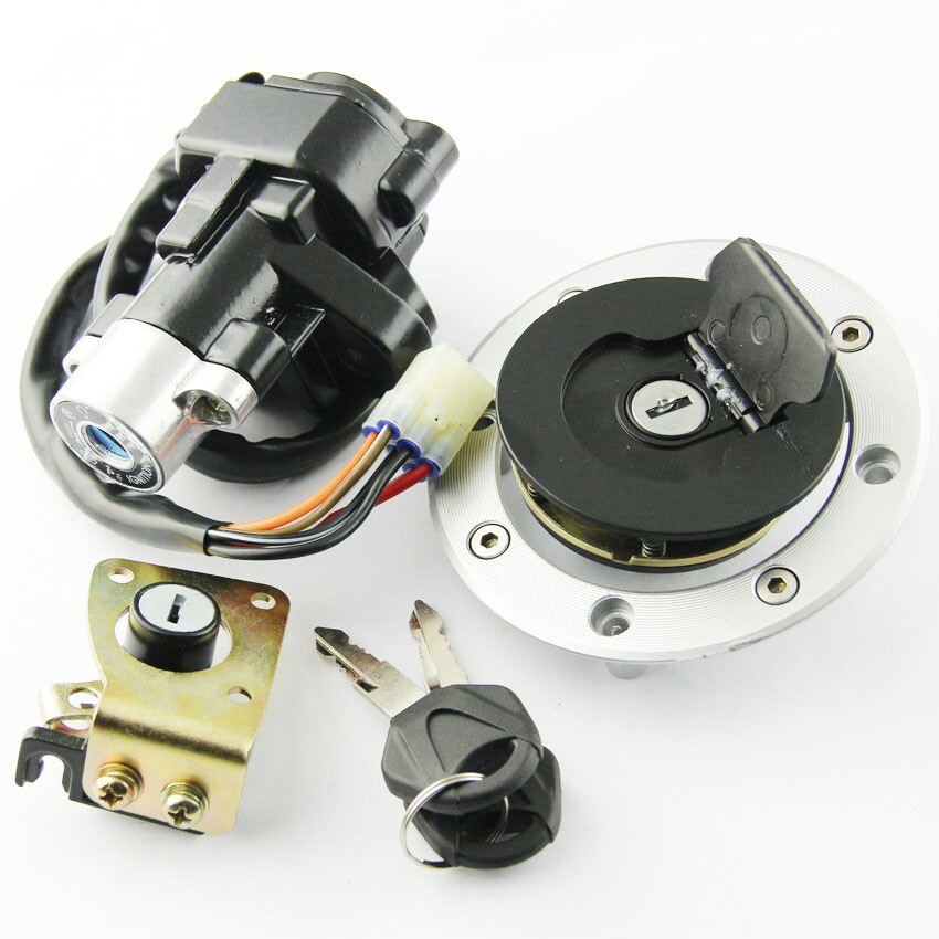 Ignition Switch Gas Cap Seat Lock Keys Set for Suzuki Katana