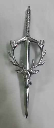 Scottish Kilt Pin Various Design Chrome/Highland Kilt Pins Metal 4''/Pin Brooch - Picture 32 of 36