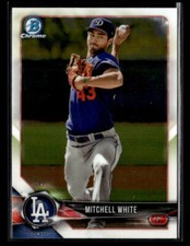 2018 Bowman #BCP103 Mitchell White Chrome Prospects Card Los Angeles Dodgers