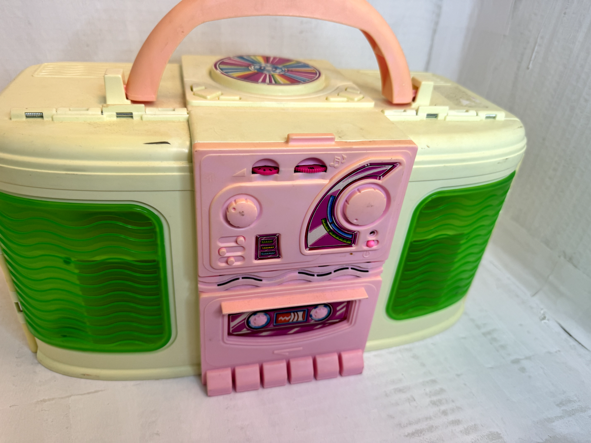 Miniatura Boombox Scala 1:6 Per Casa Delle Bambole – Accessorio Musicale Vintage SOON