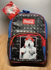 Vintage Coke Backpack Polar Bear Baseball Coca-Cola Bag 90's New With Tags 1997