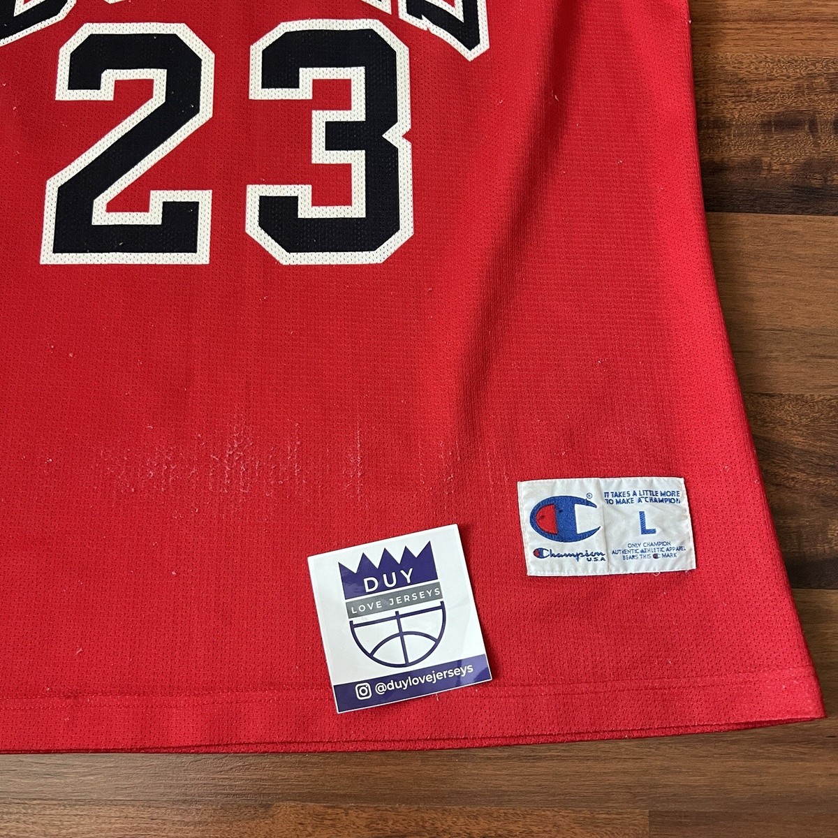 Champion European Cut NBA Chicago Bulls Jordan Jersey Mens
