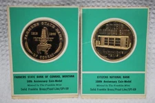 Franklin Mint Coin Medals Bank Industry Anniversaries - 1968 Release Proof Like