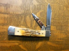 Case XX 5 X 2 Dot 52130  Large Gunstock Knife  flawless India Sambar Stag unused