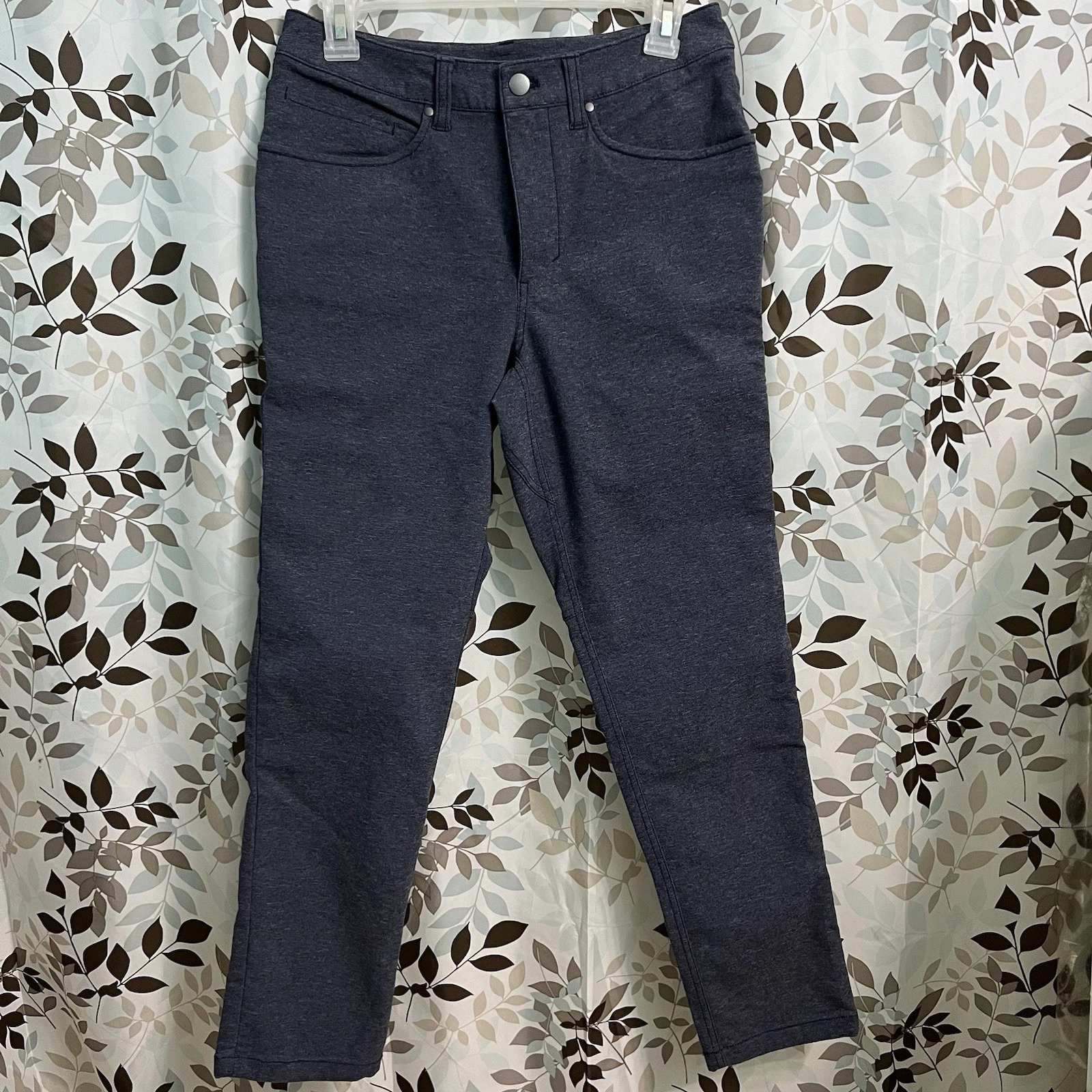 Lululemon ABC Pant Slim 28 Heathered Navy Blue Warpstreme Commuter Trousers
