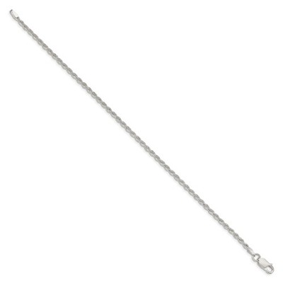 Sterling Silber Seil Kette Armband, 2,25 mm