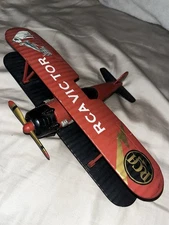 Gearbox 00501 RCA VICTOR Modified Stearman 1932 Coin Bank Biplane 1/5000 diecast