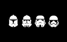Star Wars minimalism clone trooper stormtrooper Custom Gaming Mat Desk 4660